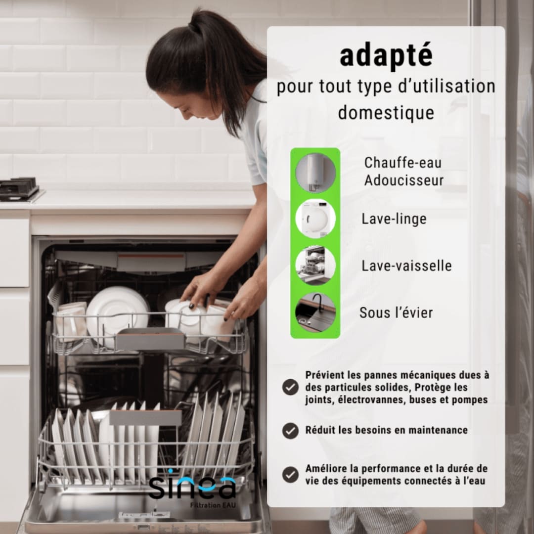 Filtre eau de pluie pour usages domestiques non potables &ndash; WC, lave-linge, lave-vaisselle